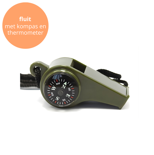 3-in-1 fluit + kompas + thermometer